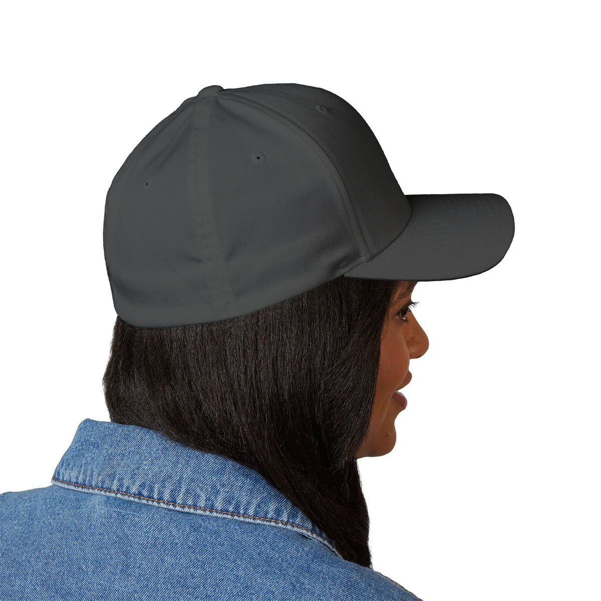 Embroidered Faith Cross Cap — 'Faith Over Fear' Closed-Back Baseball Hat