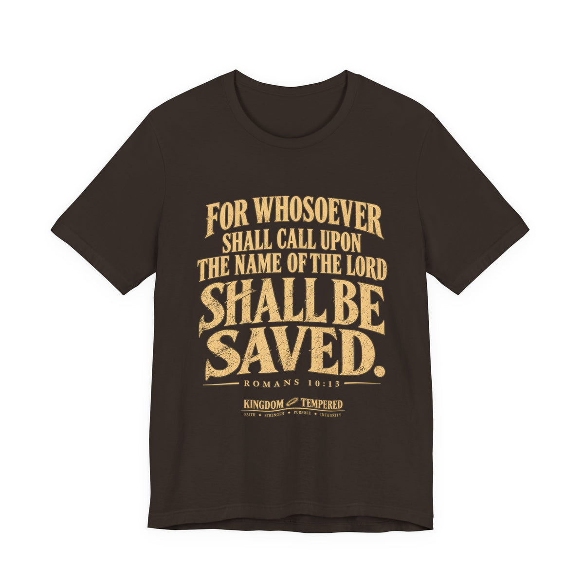 Saved (Romans 10:13) Christian Scripture T-Shirt