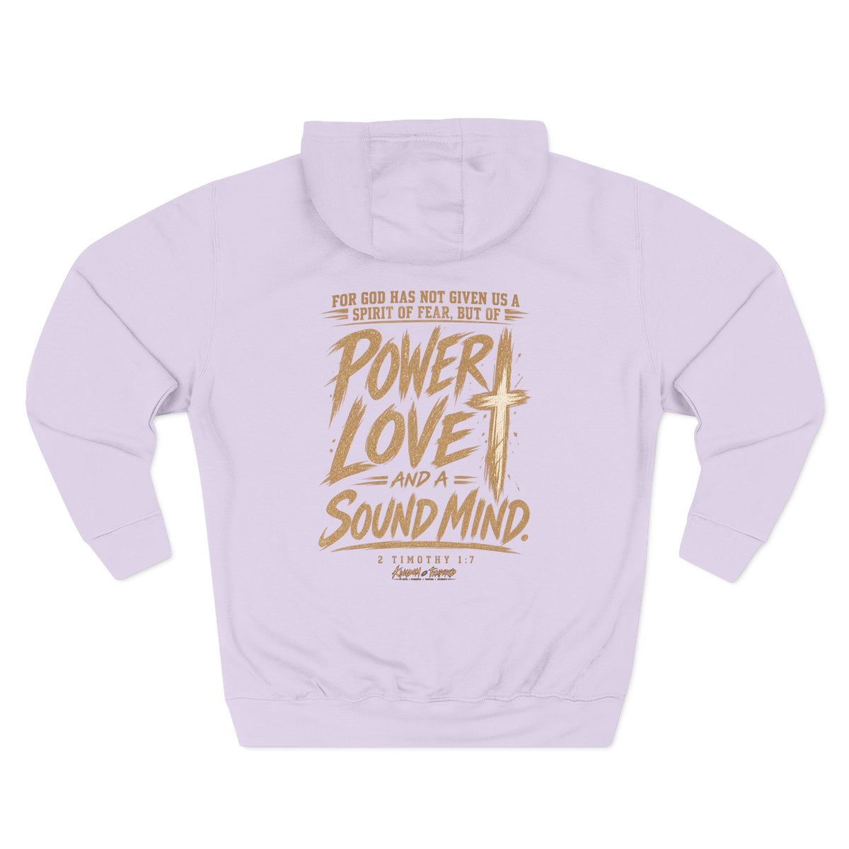 Power, Love & Sound Mind Hoodie – Christian Faith Verse Fleece Hoodie
