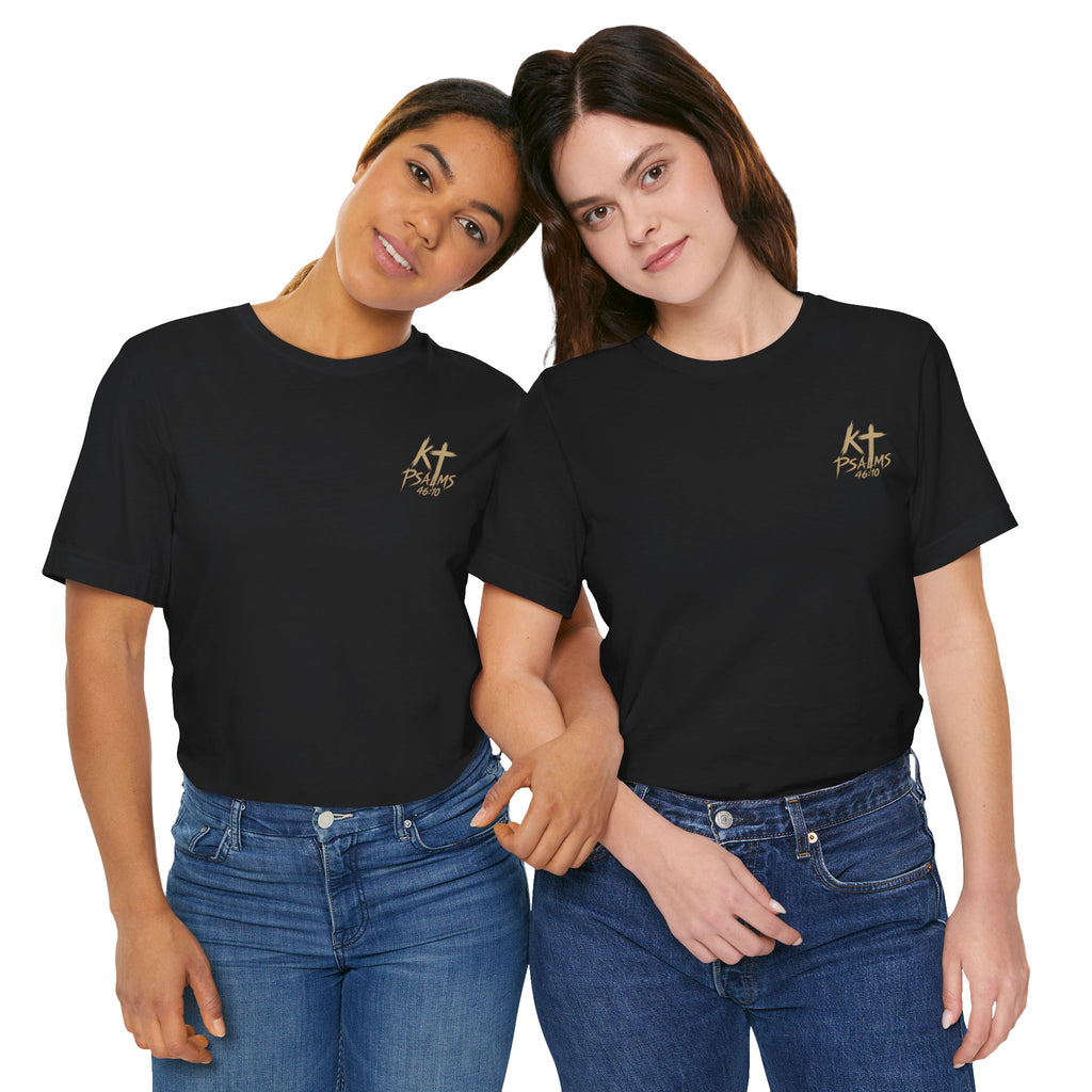 Be Still and Know Tee — Floral Christian Scripture T‑Shirt (Psalm 46:10)