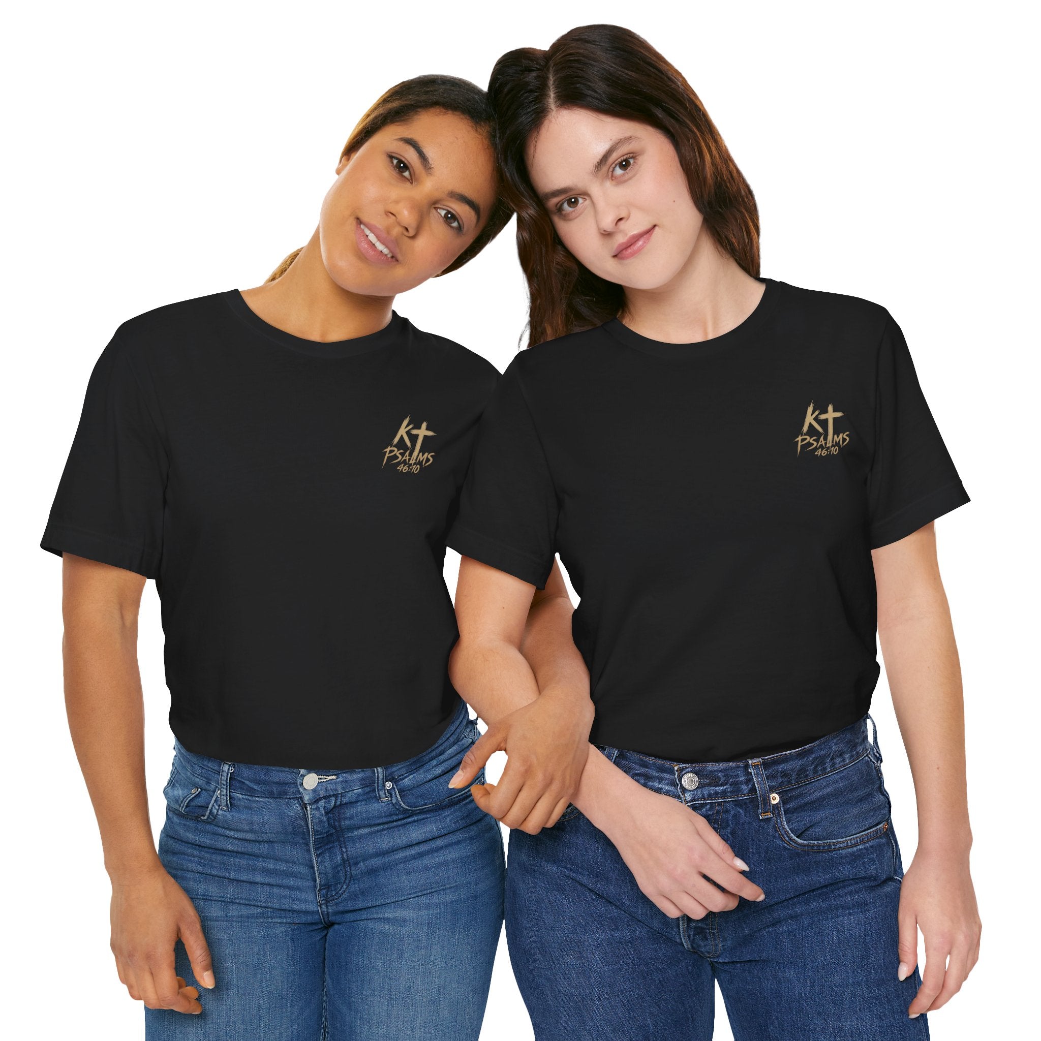 Be Still and Know Tee — Floral Christian Scripture T‑Shirt (Psalm 46:10)