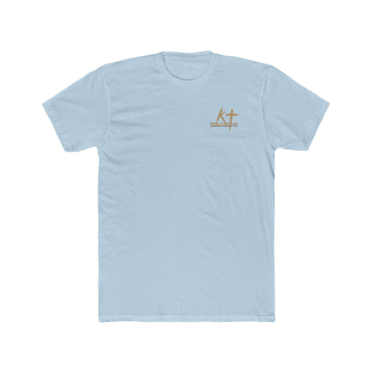 Christian Faith Tee — "If God Is For Us" Angel & Prayer Graphic T-Shirt