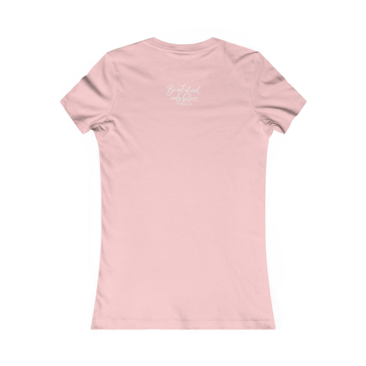Faith Over Fear Women’s Tee White Wording– Inspirational Christian Graphic T-Shirt