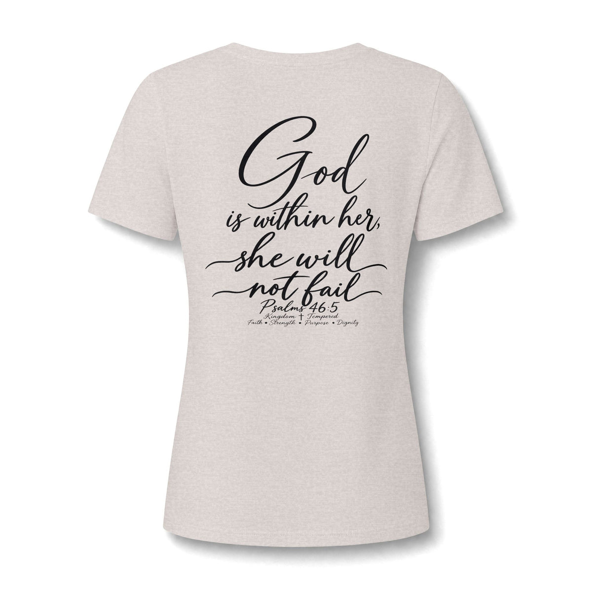 Women's V-Neck Tee - Minimal Archer Logo Chest Shirt