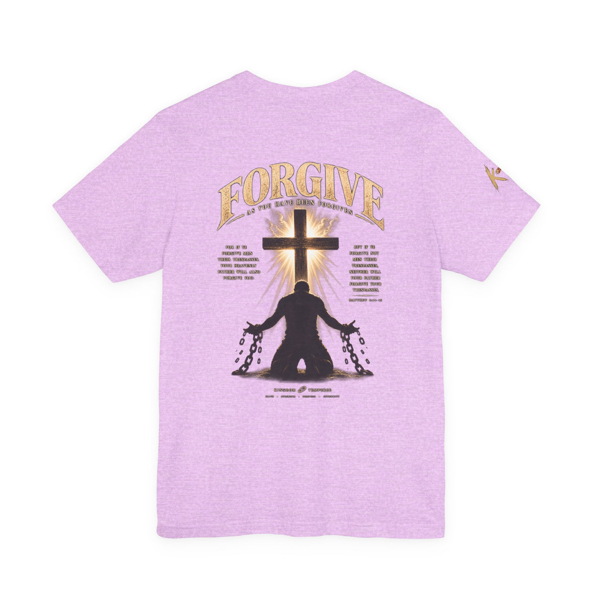 Forgive Cross Graphic Tee — Christian Faith Inspirational T‑Shirt
