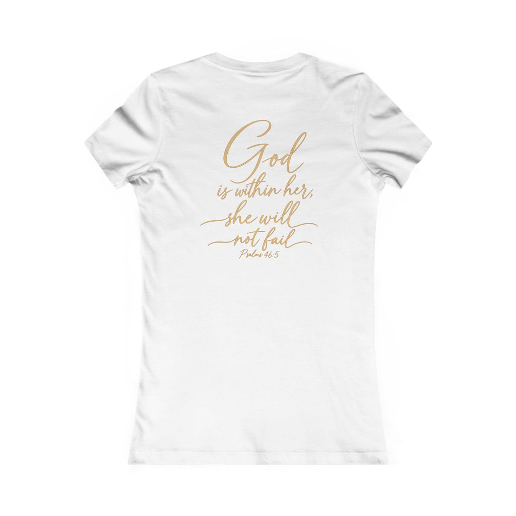 Women's Tee — 'She Shall Not Be Moved' Inspirational Christian Graphic
