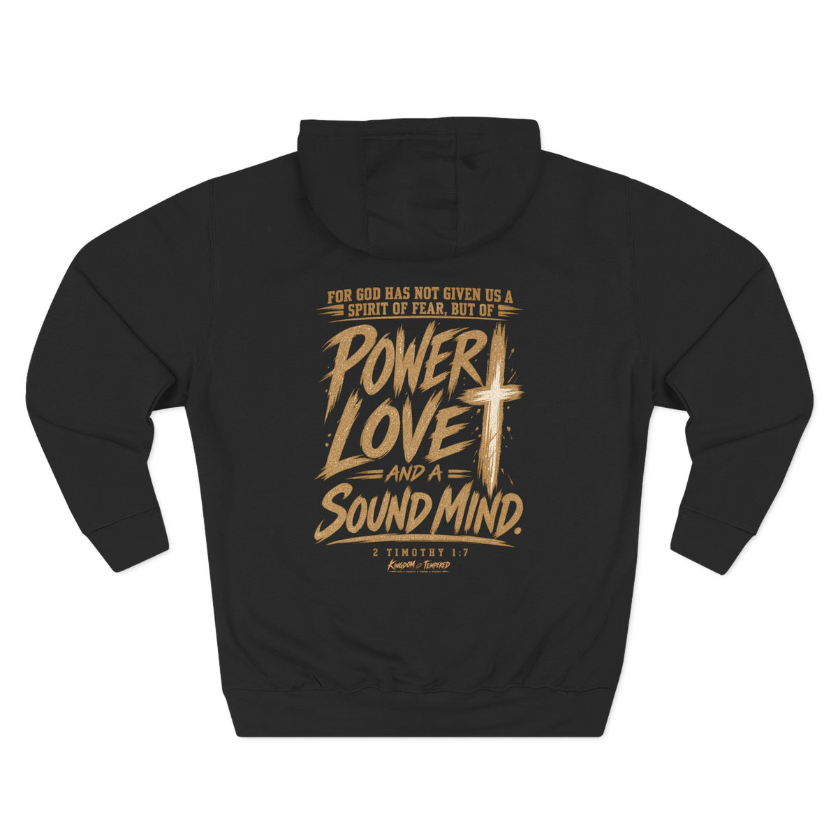 Power, Love & Sound Mind Hoodie – Christian Faith Verse Fleece Hoodie