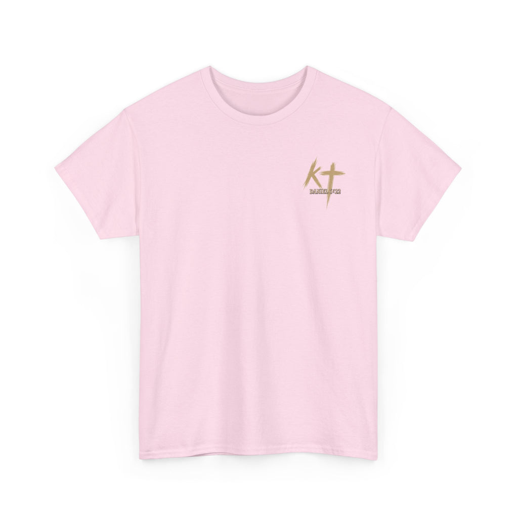 Pray With Faith Tee — Lion & Cross Christian Graphic T-Shirt