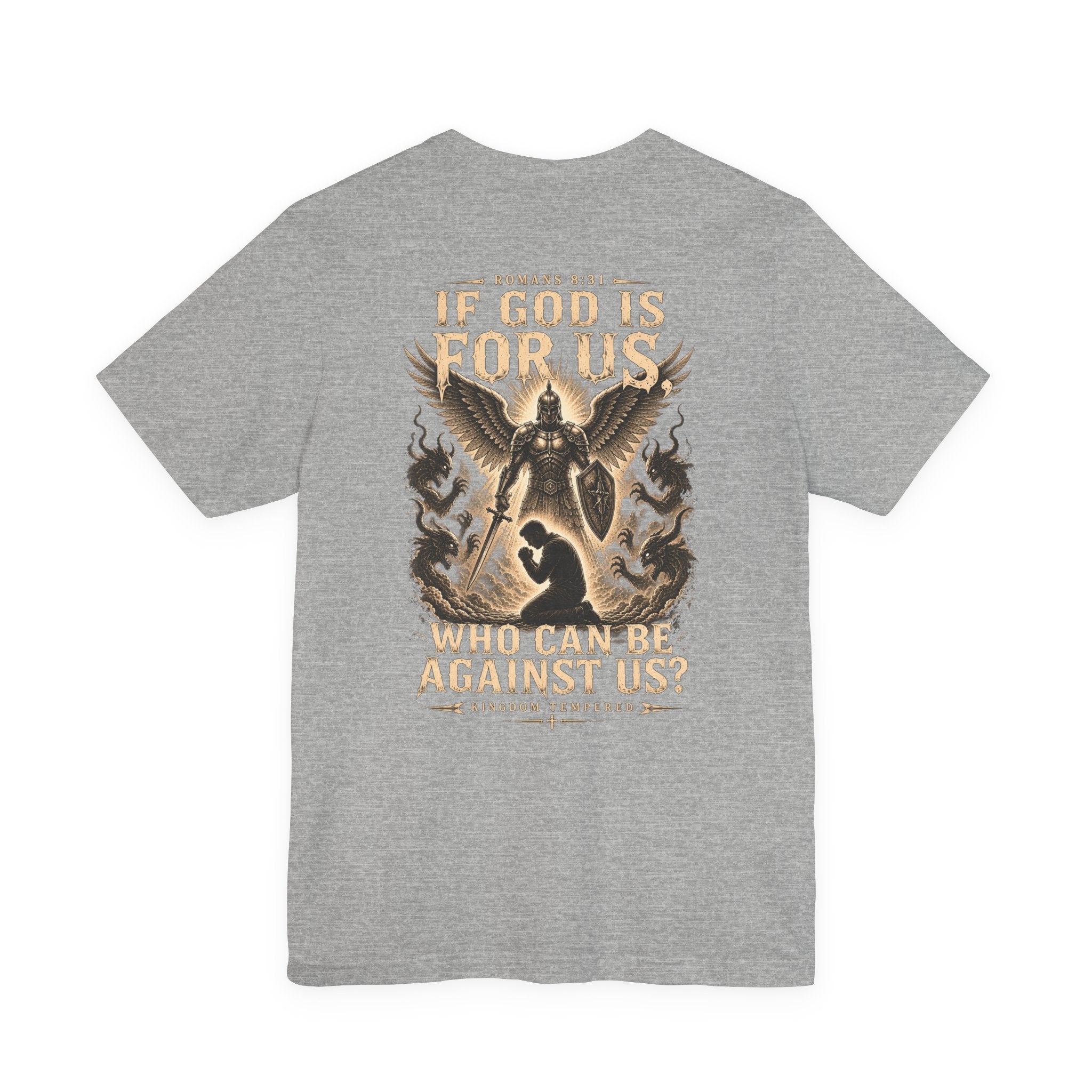 If God Is For Us Christian Tee — 'If God Is For Us Who Can Be Against Us' Graphic T‑Shirt