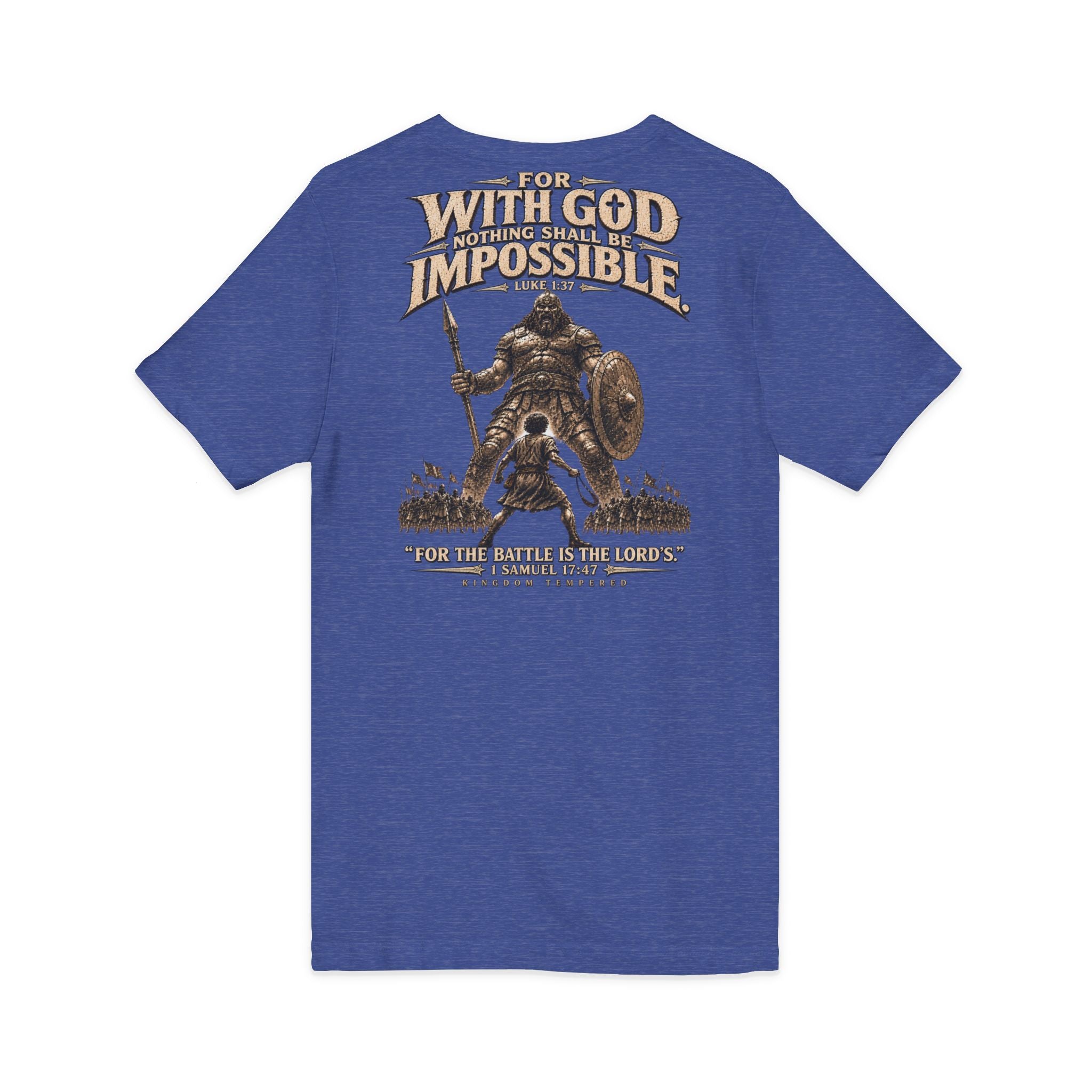 With God All Things Are Possible V-Neck T-Shirt — Christian Faith Inspirational Tee