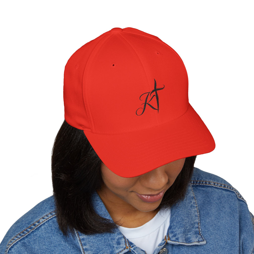 Embroidered Faith Cross Cap — 'Faith Over Fear' Closed-Back Baseball Hat