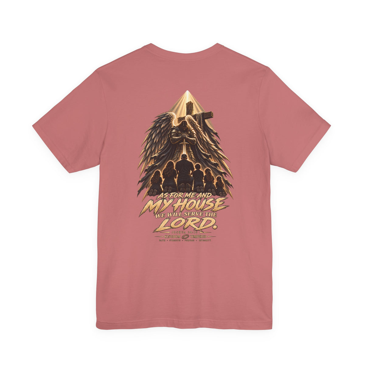 Christian Faith T-Shirt — “As For Me and My House” Family Scripture Tee