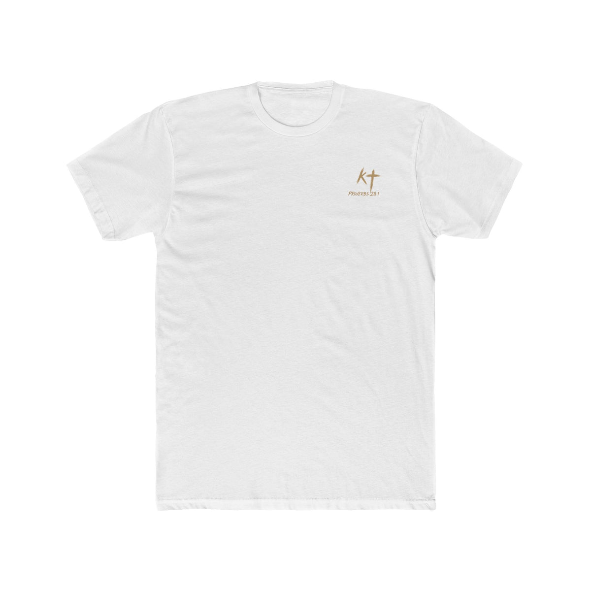 Lion Graphic Tee — "Bold as a Lion" Inspirational Christian Tee (Kingdom-Tempered) — Proverbs 28:1