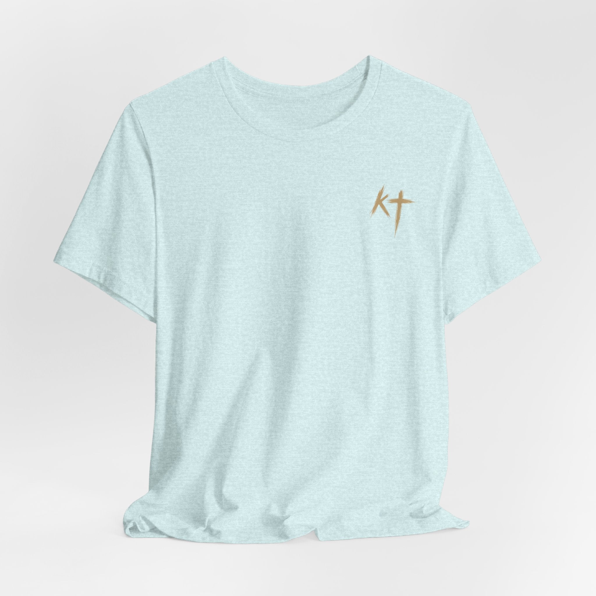 Christian Cross Reflection Tee — 'I Will Be With You' Inspirational T-Shirt
