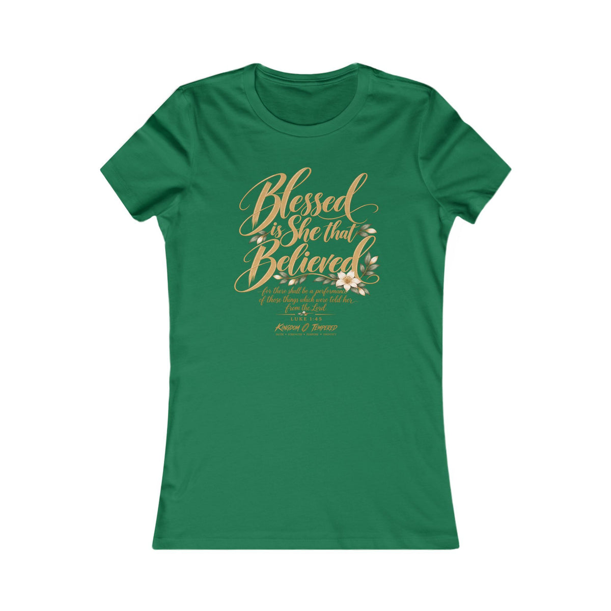 Blessed Are Those Who Believe Women's Tee — Faith-Based Inspirational Christian Shirt