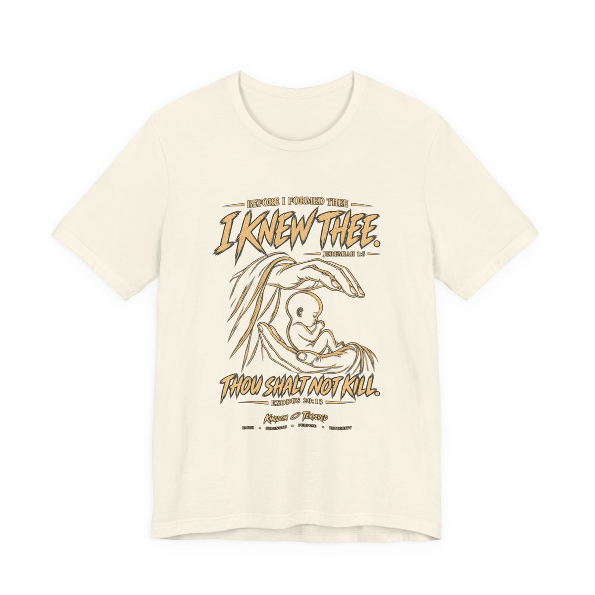 I Knew Thee Nativity Tee – Christian Faith Baby Jesus Graphic T-Shirt