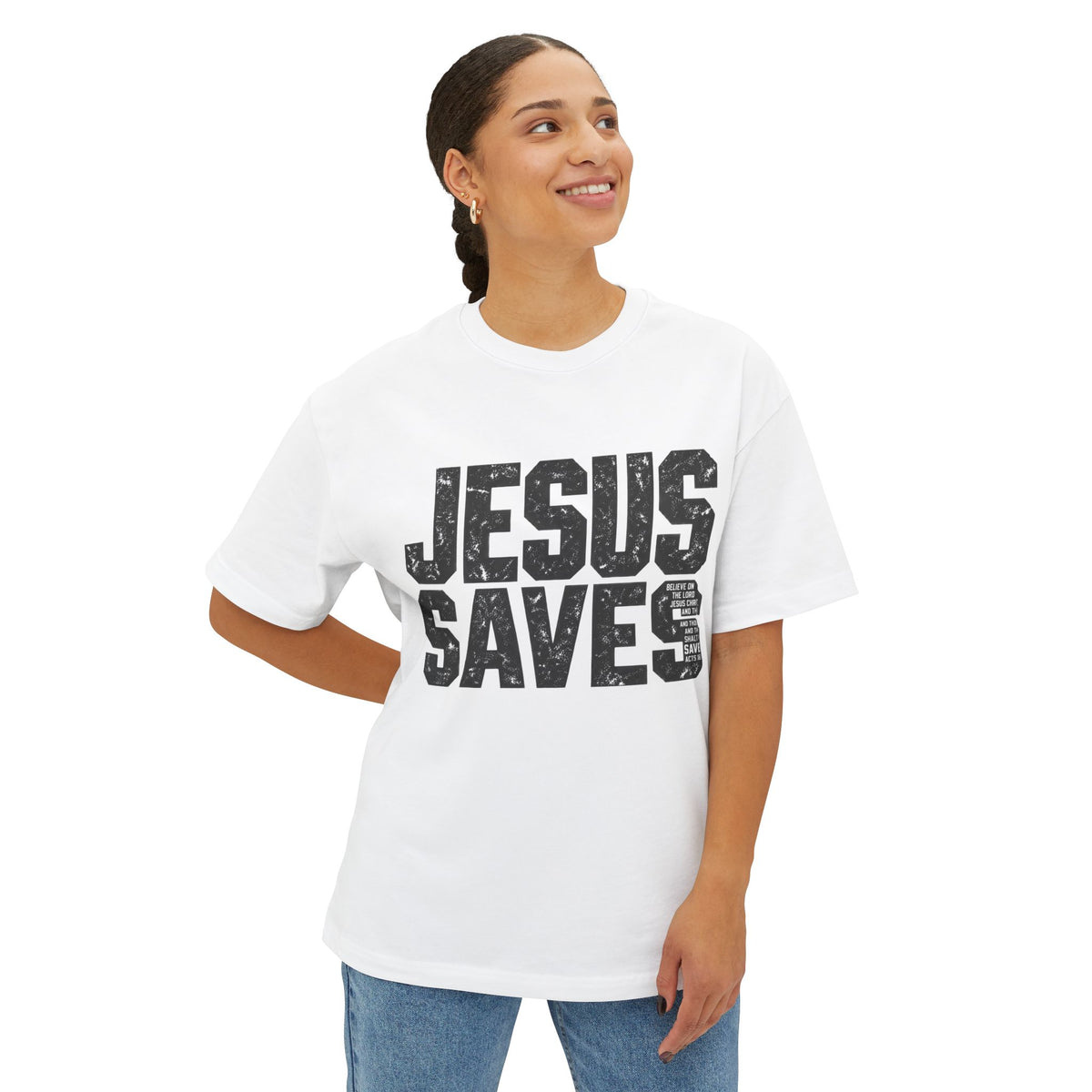 Jesus Saves Boxy Tee