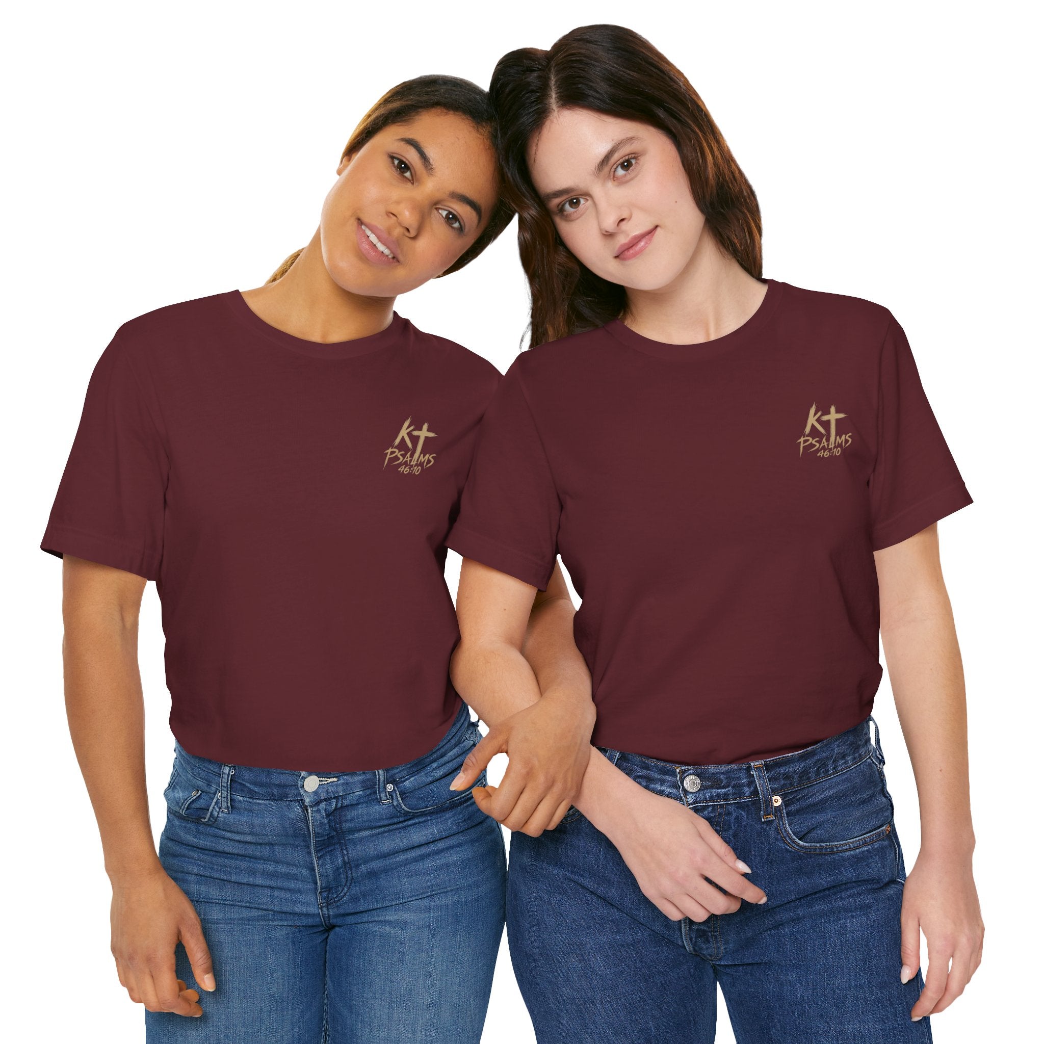 Be Still and Know Tee — Floral Christian Scripture T‑Shirt (Psalm 46:10)