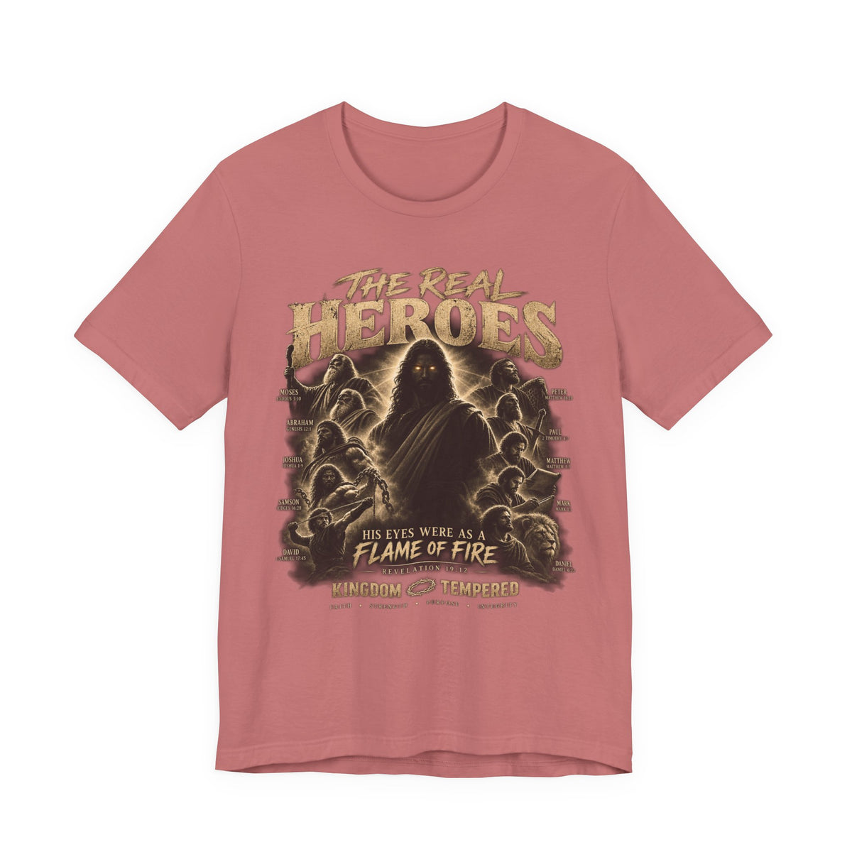 The Real Heroes Graphic Tee — 'Blessed With A Flame Of Fire' Band/Metal Tour Shirt