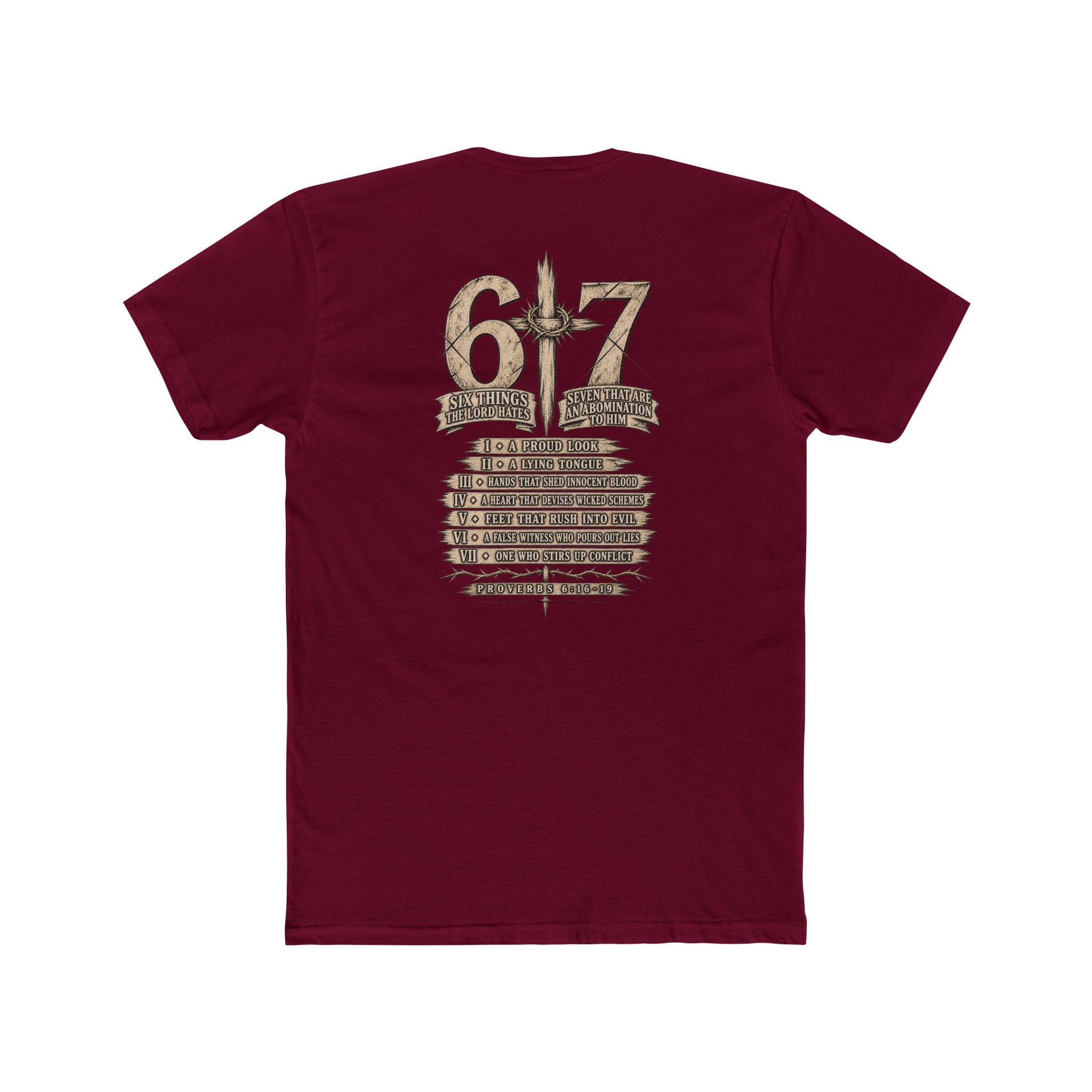 6•7 Cross Sword Vintage Graphic Tee — Providence Youth Ministry Shirt
