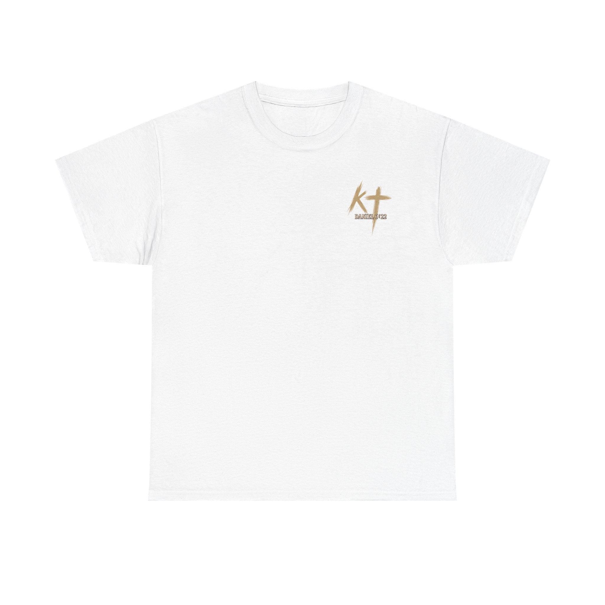 Pray With Faith Tee — Lion & Cross Christian Graphic T-Shirt