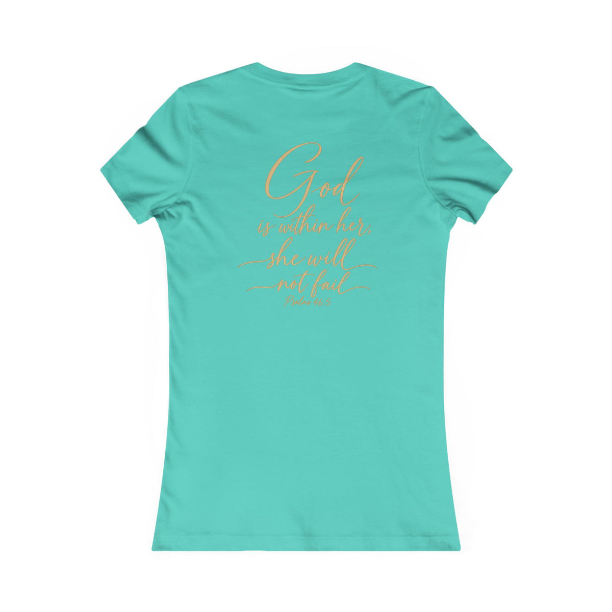 Women's Tee — 'She Shall Not Be Moved' Inspirational Christian Graphic