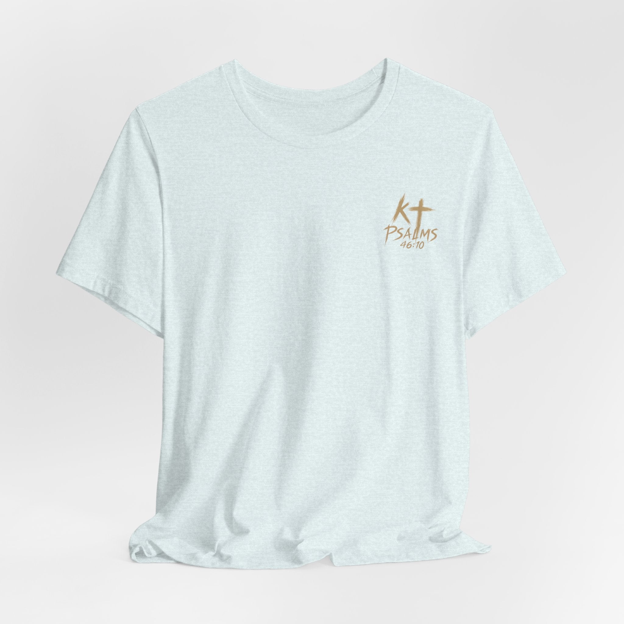 Be Still and Know Tee — Floral Christian Scripture T‑Shirt (Psalm 46:10)