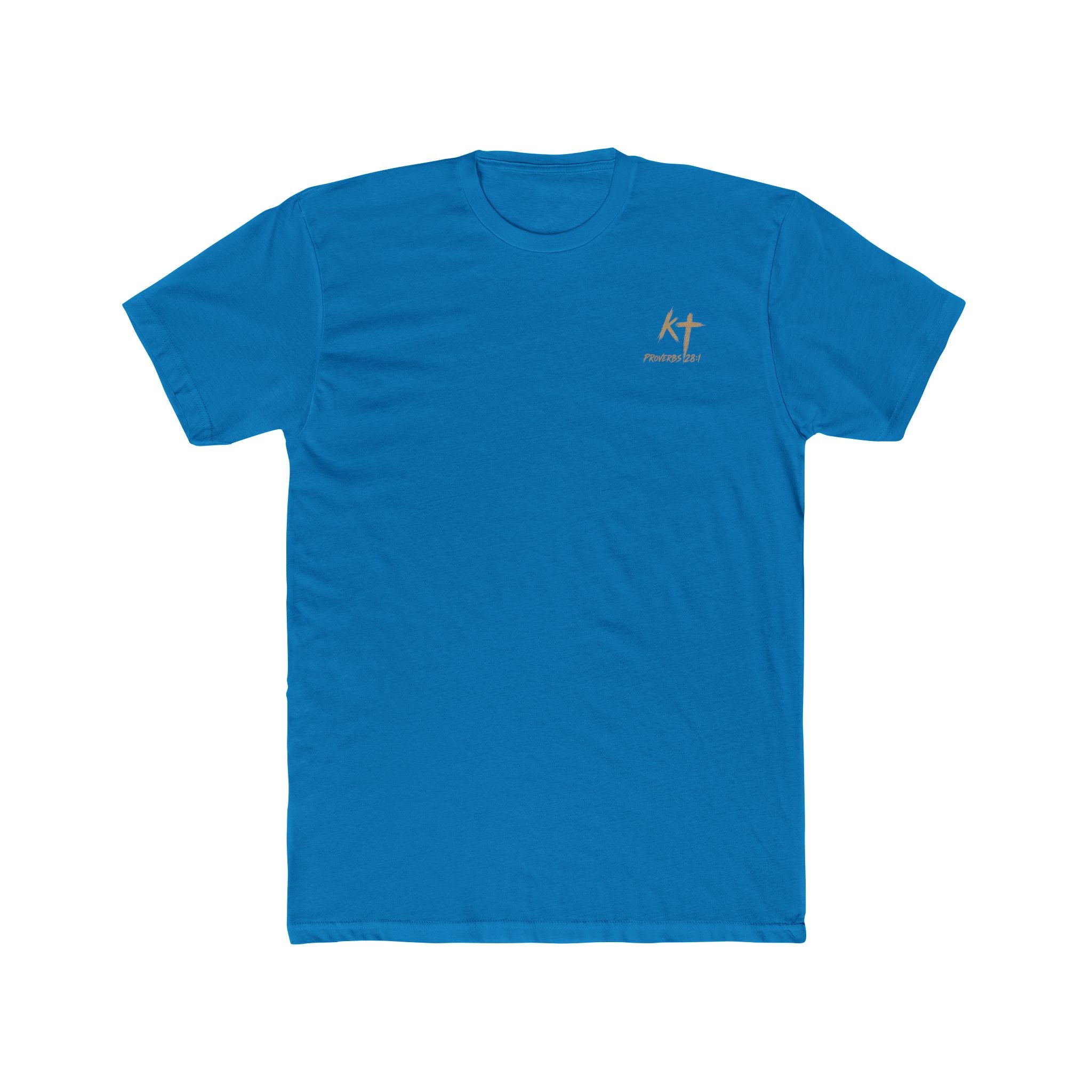 Lion Graphic Tee — "Bold as a Lion" Inspirational Christian Tee (Kingdom-Tempered) — Proverbs 28:1