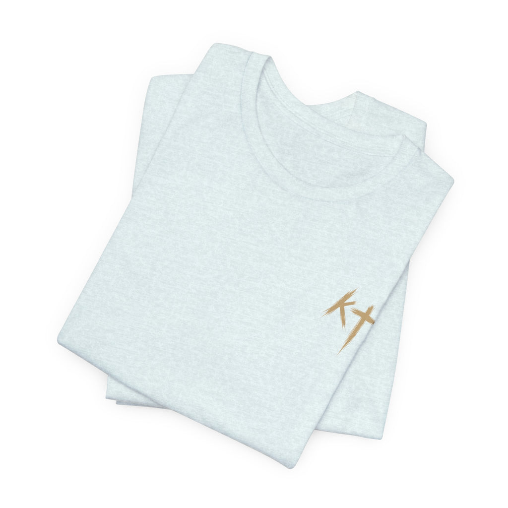 Christian Cross Reflection Tee — 'I Will Be With You' Inspirational T-Shirt