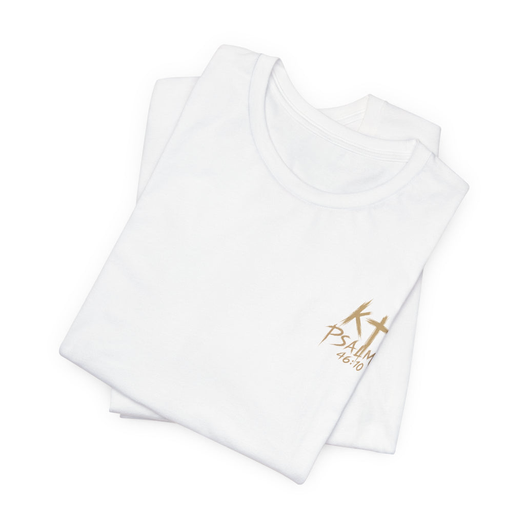 Be Still and Know Tee — Floral Christian Scripture T‑Shirt (Psalm 46:10)