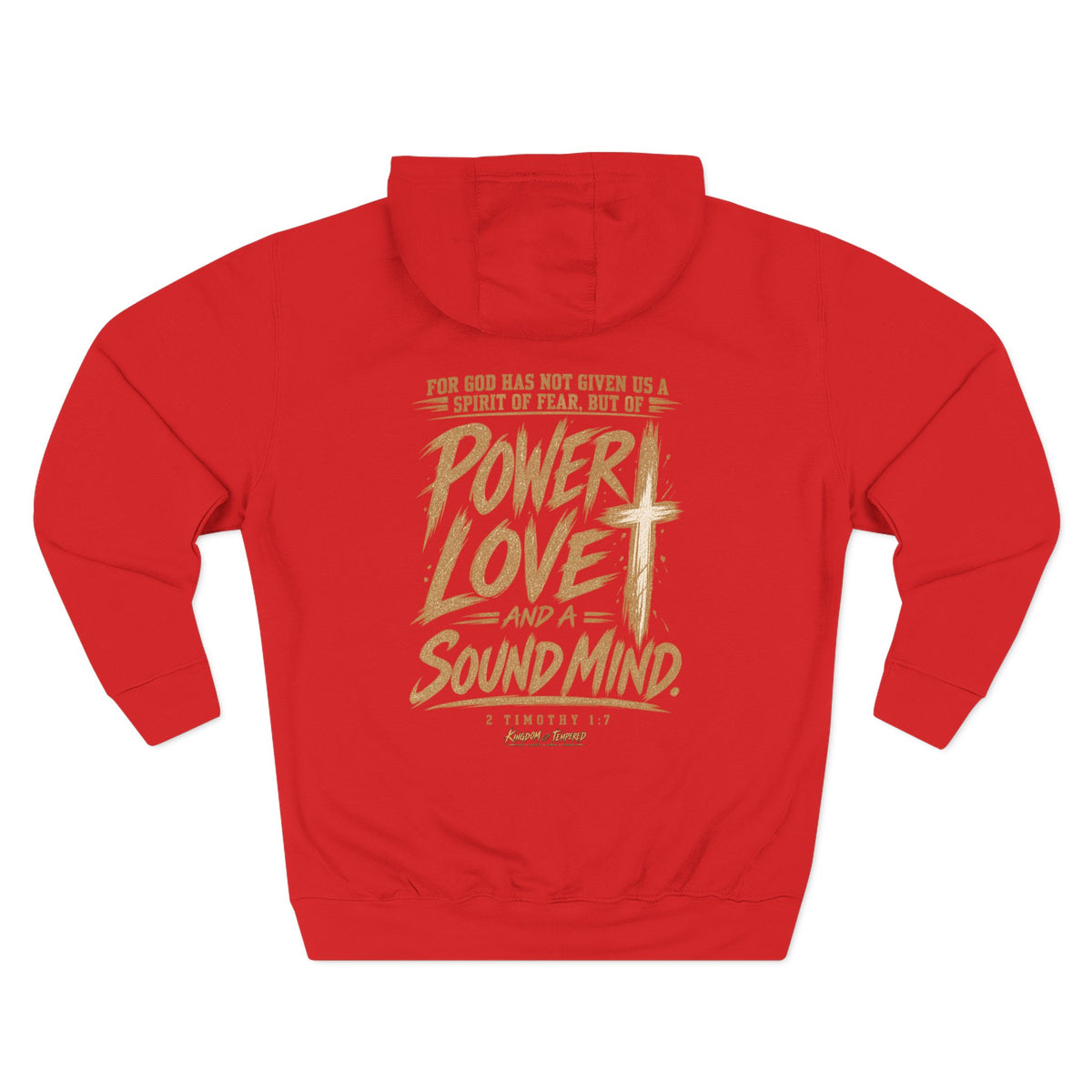 Power, Love & Sound Mind Hoodie – Christian Faith Verse Fleece Hoodie