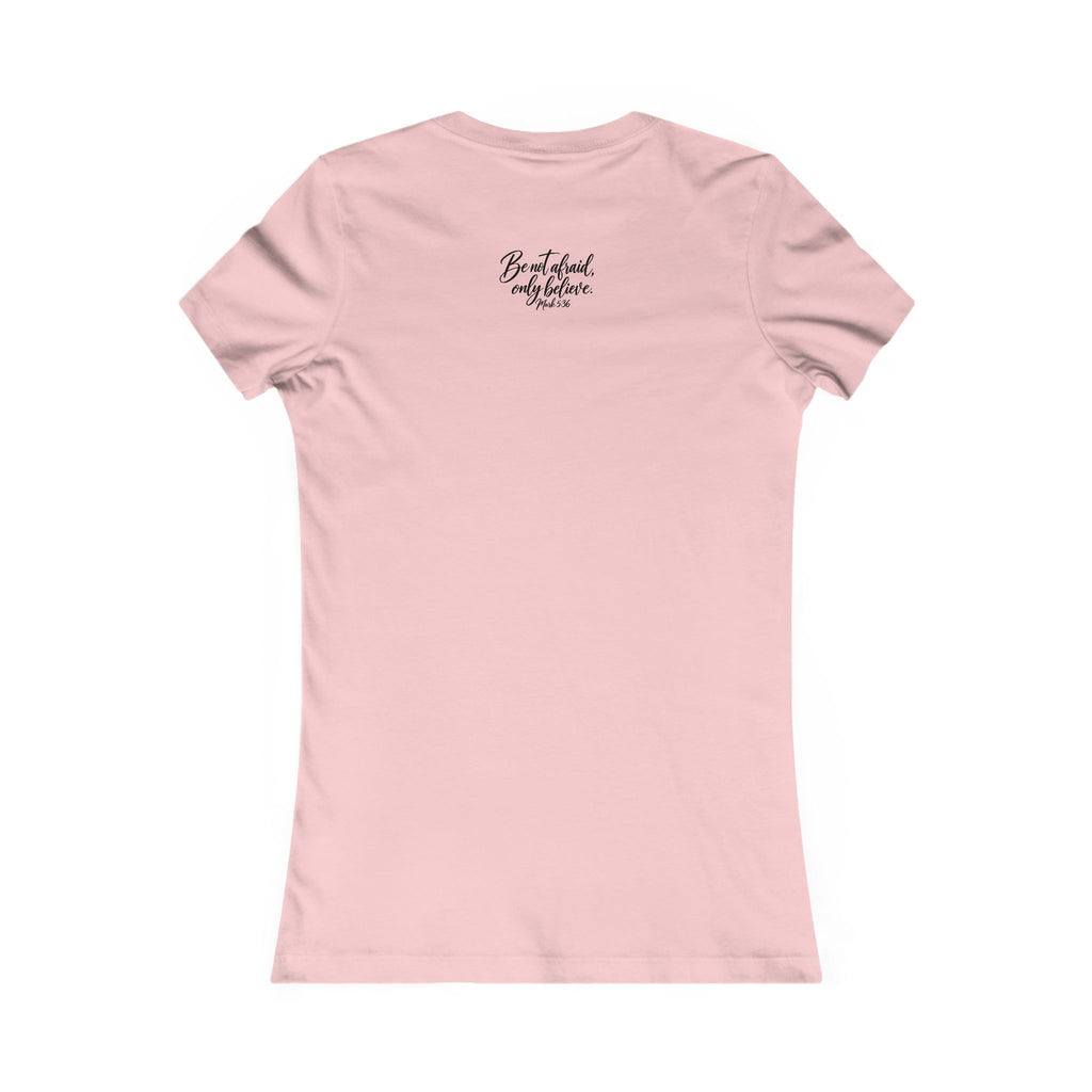Faith Over Fear Women's Tee Black Lettering— Inspirational Christian Shirt