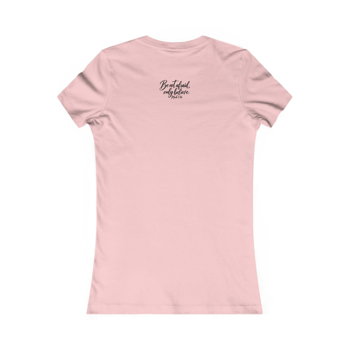 Faith Over Fear Women's Tee Black Lettering— Inspirational Christian Shirt