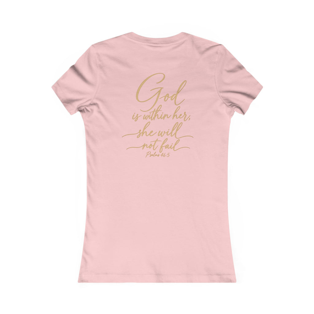 Women's Tee — 'She Shall Not Be Moved' Inspirational Christian Graphic