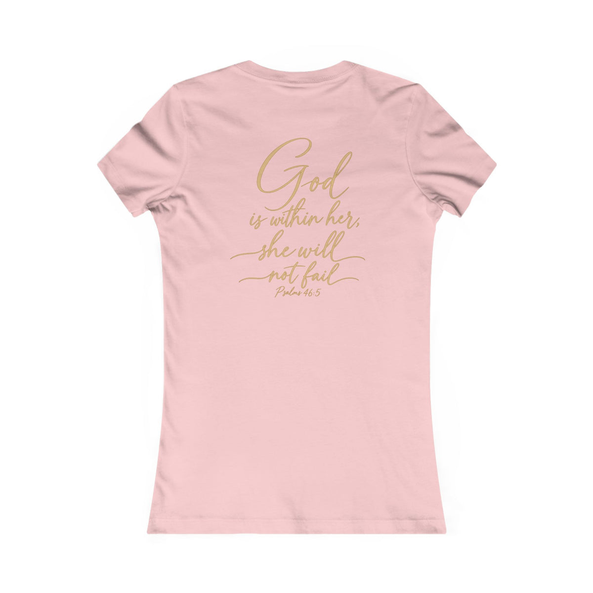 Women's Tee — 'She Shall Not Be Moved' Inspirational Christian Graphic