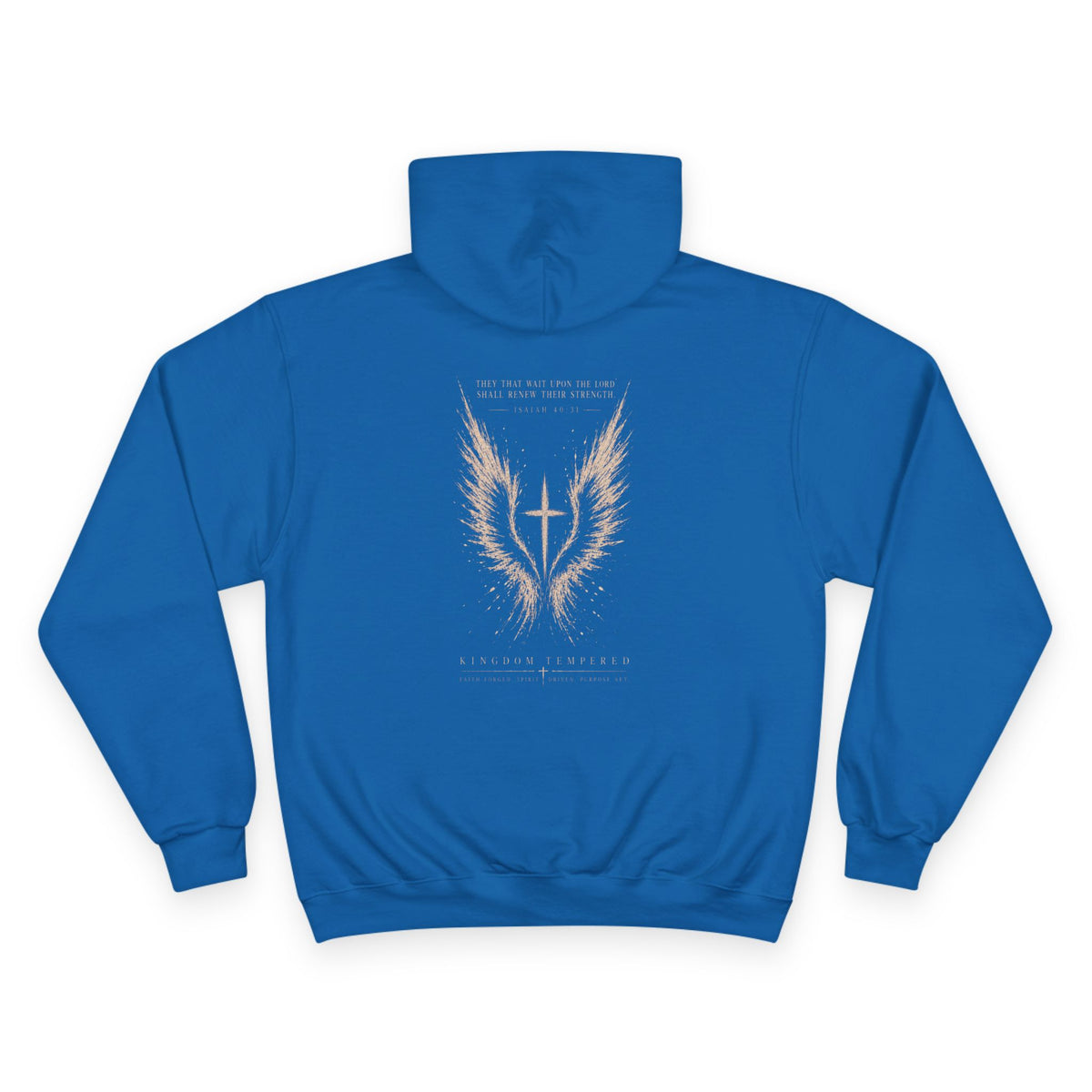 Champion Hoodie — Gold Wings Cross Graphic Hoodie