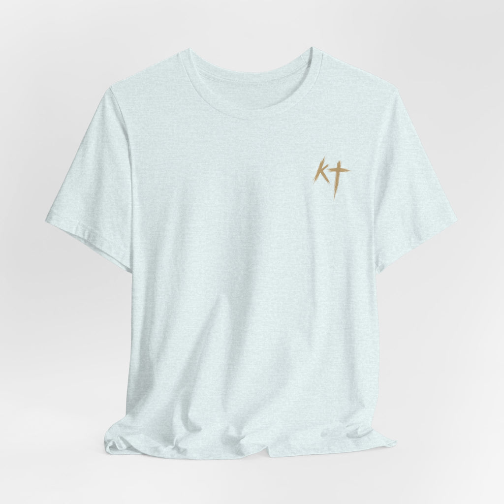 Christian Cross Reflection Tee — 'I Will Be With You' Inspirational T-Shirt