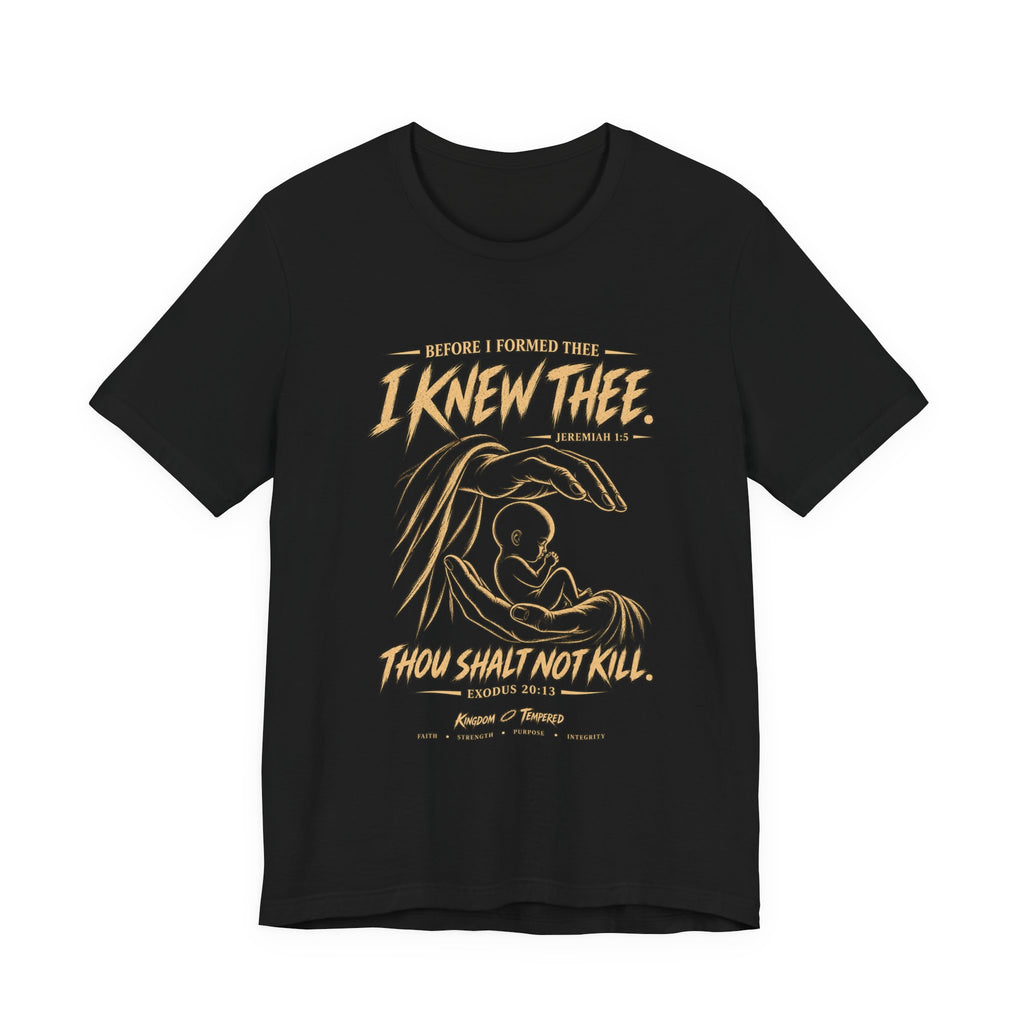 I Knew Thee Nativity Tee – Christian Faith Baby Jesus Graphic T-Shirt