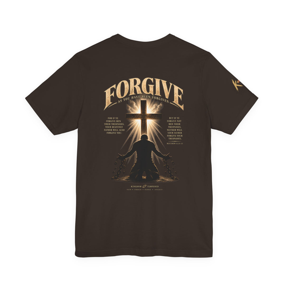Forgive Cross Graphic Tee — Christian Faith Inspirational T‑Shirt