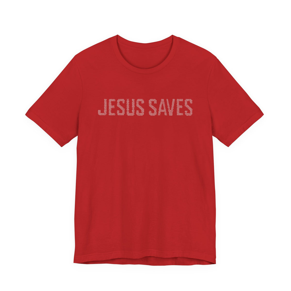 Jesus Saves written in scripture — Minimal Faith T-Shirt