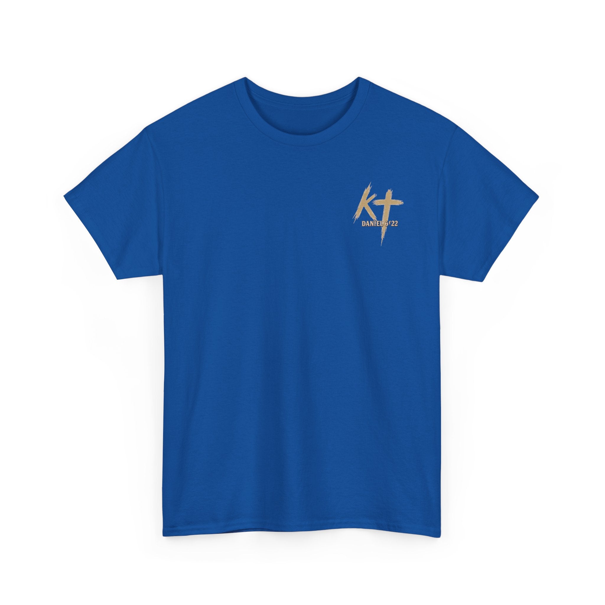 Pray With Faith Tee — Lion & Cross Christian Graphic T-Shirt