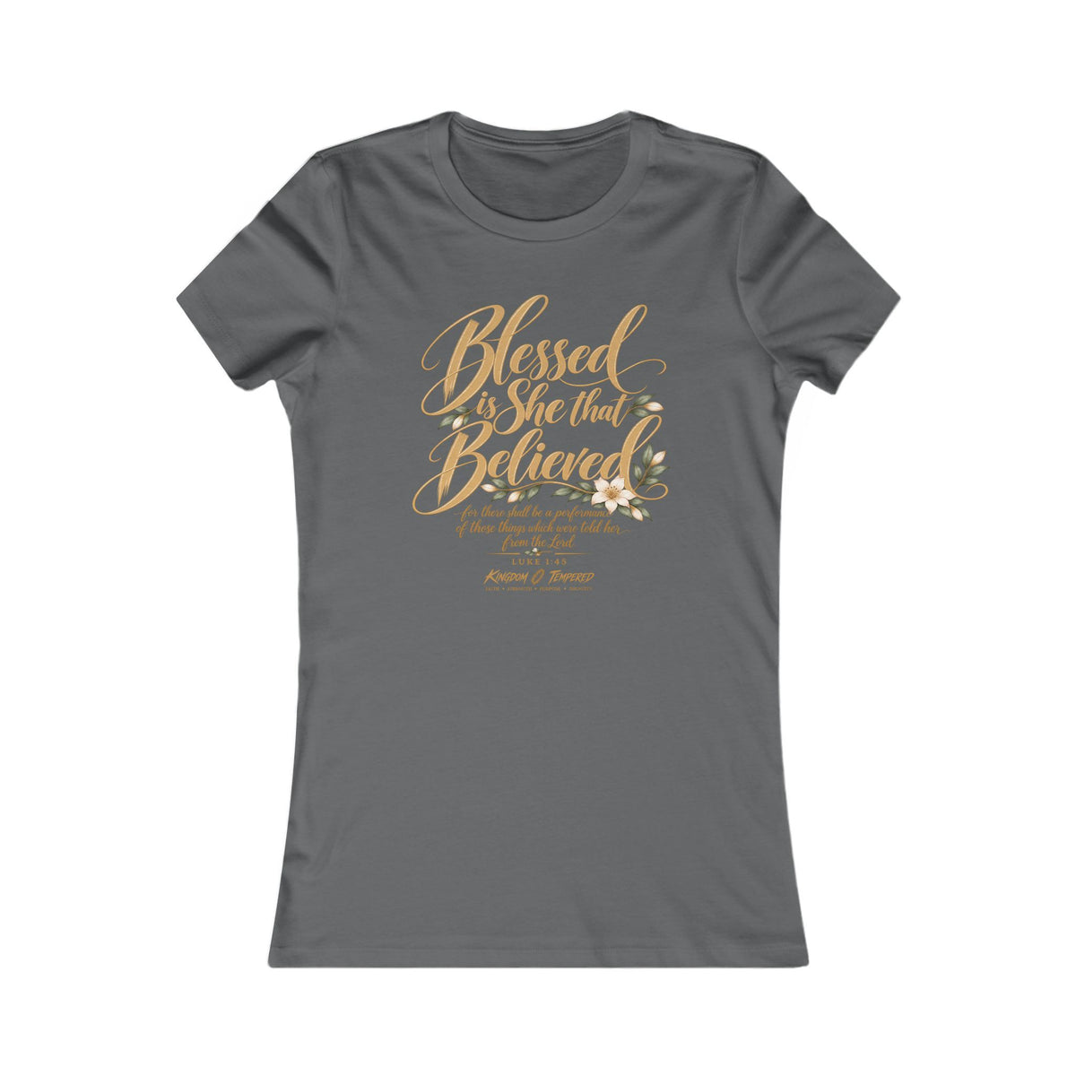 Blessed Are Those Who Believe Women's Tee — Faith-Based Inspirational Christian Shirt