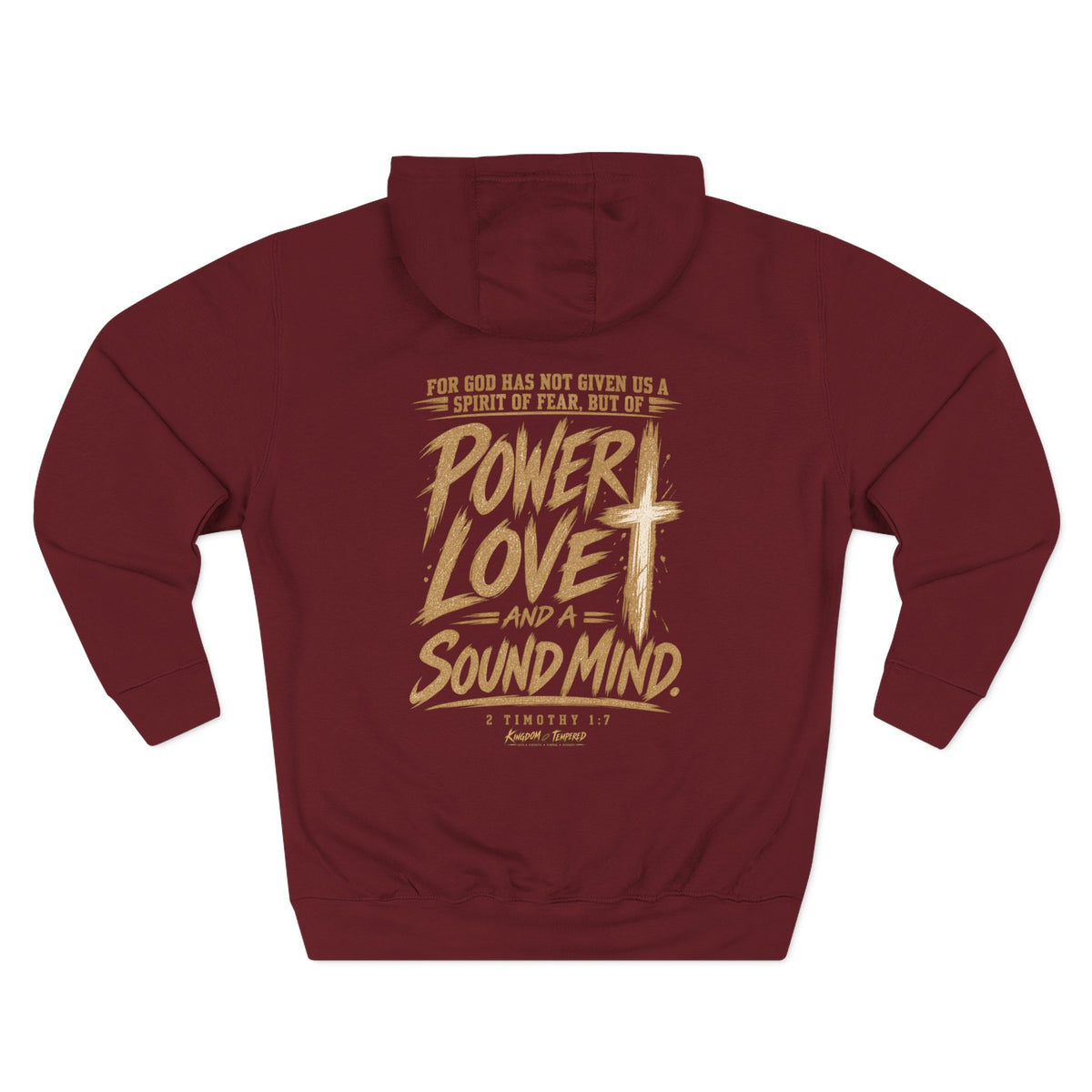 Power, Love & Sound Mind Hoodie – Christian Faith Verse Fleece Hoodie