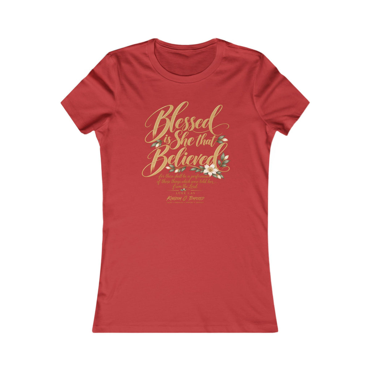 Blessed Are Those Who Believe Women's Tee — Faith-Based Inspirational Christian Shirt