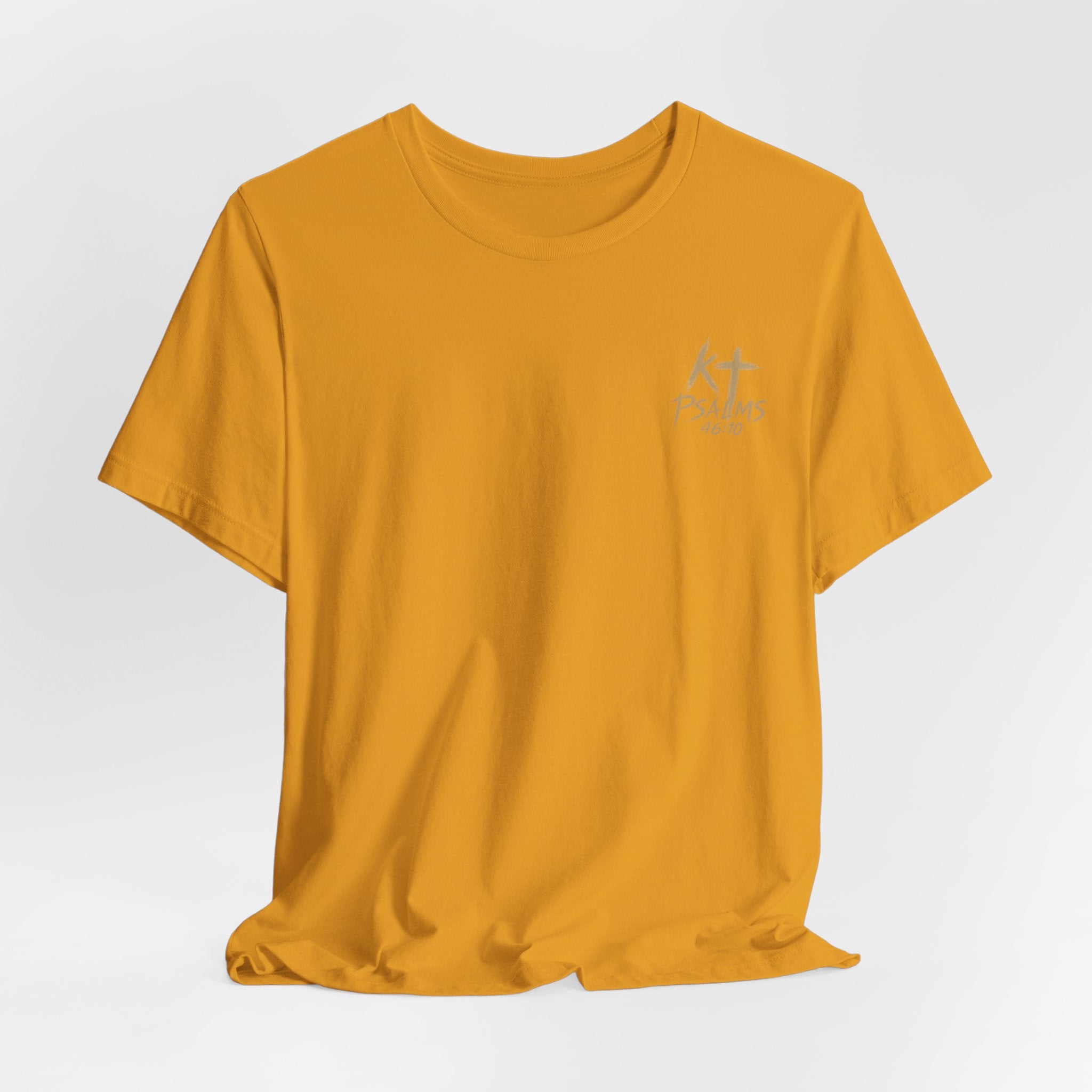 Be Still and Know Tee — Floral Christian Scripture T‑Shirt (Psalm 46:10)