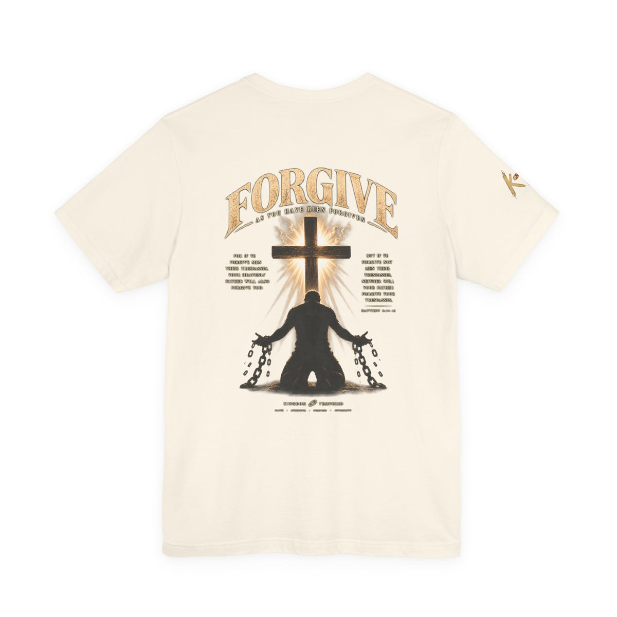Forgive Cross Graphic Tee — Christian Faith Inspirational T‑Shirt