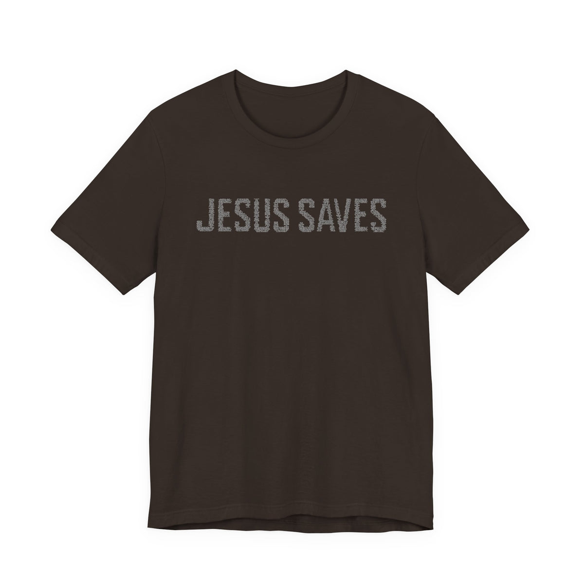 Jesus Saves written in scripture — Minimal Faith T-Shirt
