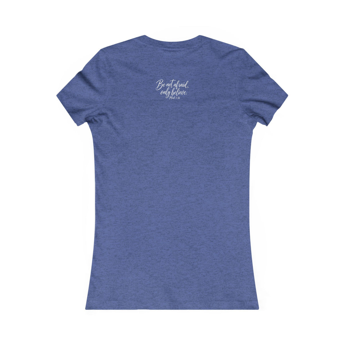 Faith Over Fear Women’s Tee White Wording– Inspirational Christian Graphic T-Shirt