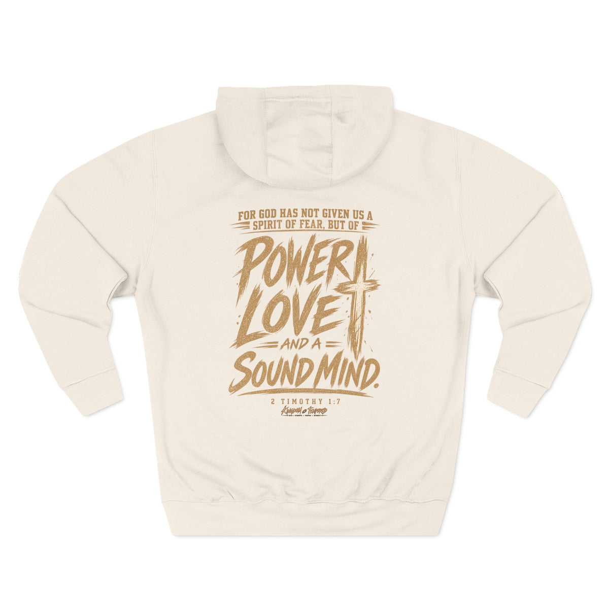 Power, Love & Sound Mind Hoodie – Christian Faith Verse Fleece Hoodie