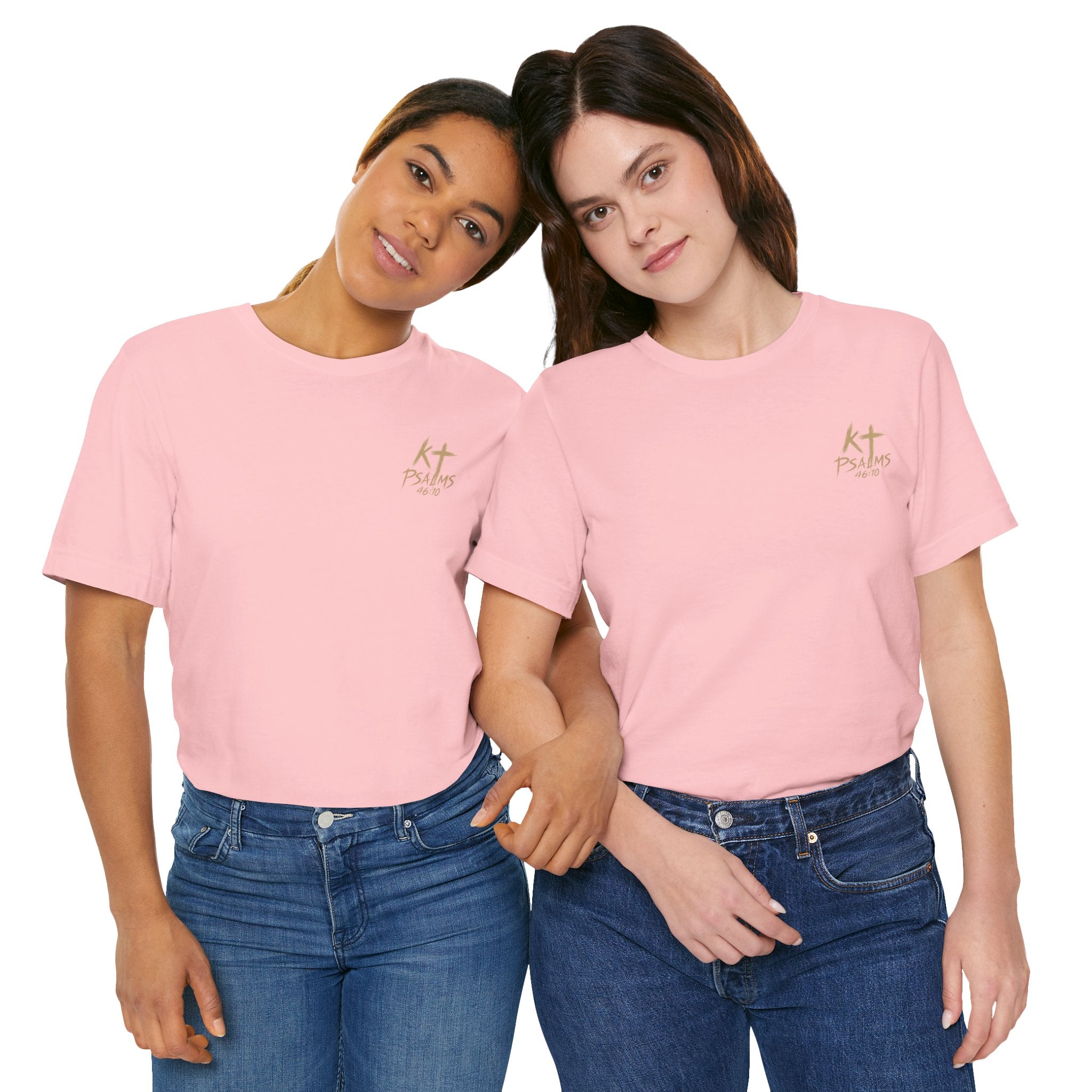Be Still and Know Tee — Floral Christian Scripture T‑Shirt (Psalm 46:10)